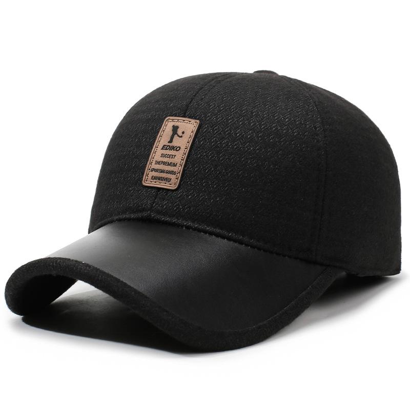 Men's Winter Middle-Aged and Elderly Father Warm Baseball Cap Old Man Grandfather Autumn Ear Protection Cotton Cap