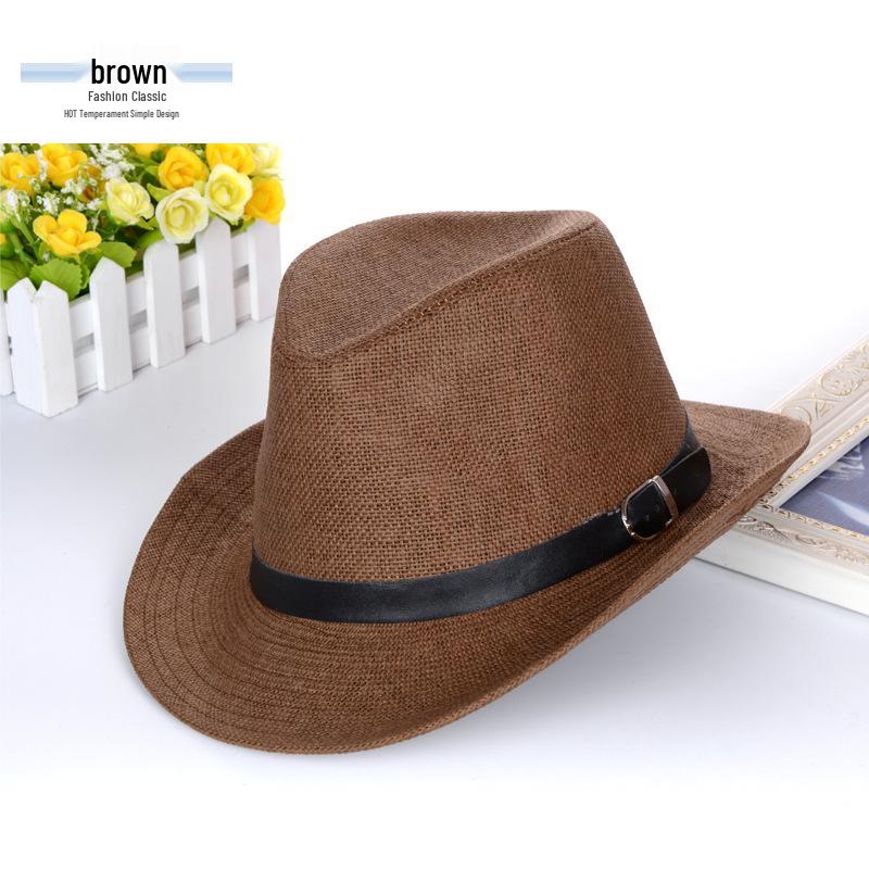Unisex Summer Straw Sun Hat - Fedora, Beach, Cowboy Styles for Outdoor