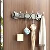 Bathroom Hook with Stable Suction Space Aluminum Tool-Free Installation Wall-mounted Heavy-duty Bathroom Hanger