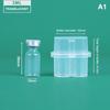 1 Bucată 3/5/7/10/20Ml Cutie Fiole Transparentă Mini Cutie Depozitare Peptidă Container Cutie Depozitare Fiole Cutie Peptidă