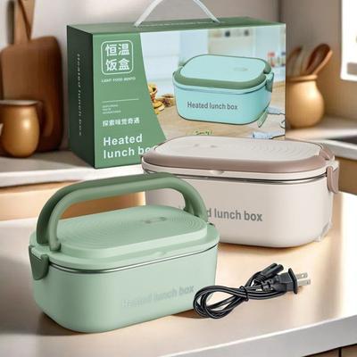 Elektrische Edelstahl-Lunchbox mit Kabel-Heizsystem Temperaturregelung für Büro und Studentengebrauch Lebensmittelbehälter