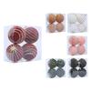 1 Box Flocking Ball Christmas Tree Decorations Multi Color Holiday Ornaments For Festival Home Party Decoration