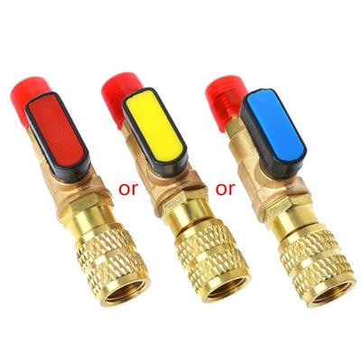Q9QD 1/4" Erkek - 5/16" Dişi SAE R410A Soğutucu Akışkan Düz Küresel Vana AC