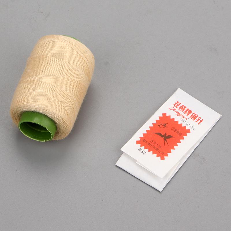 Polyester Sewing Thread Set: White, Black, Colored Threads & Needles for Hand & Embroidery Sewing