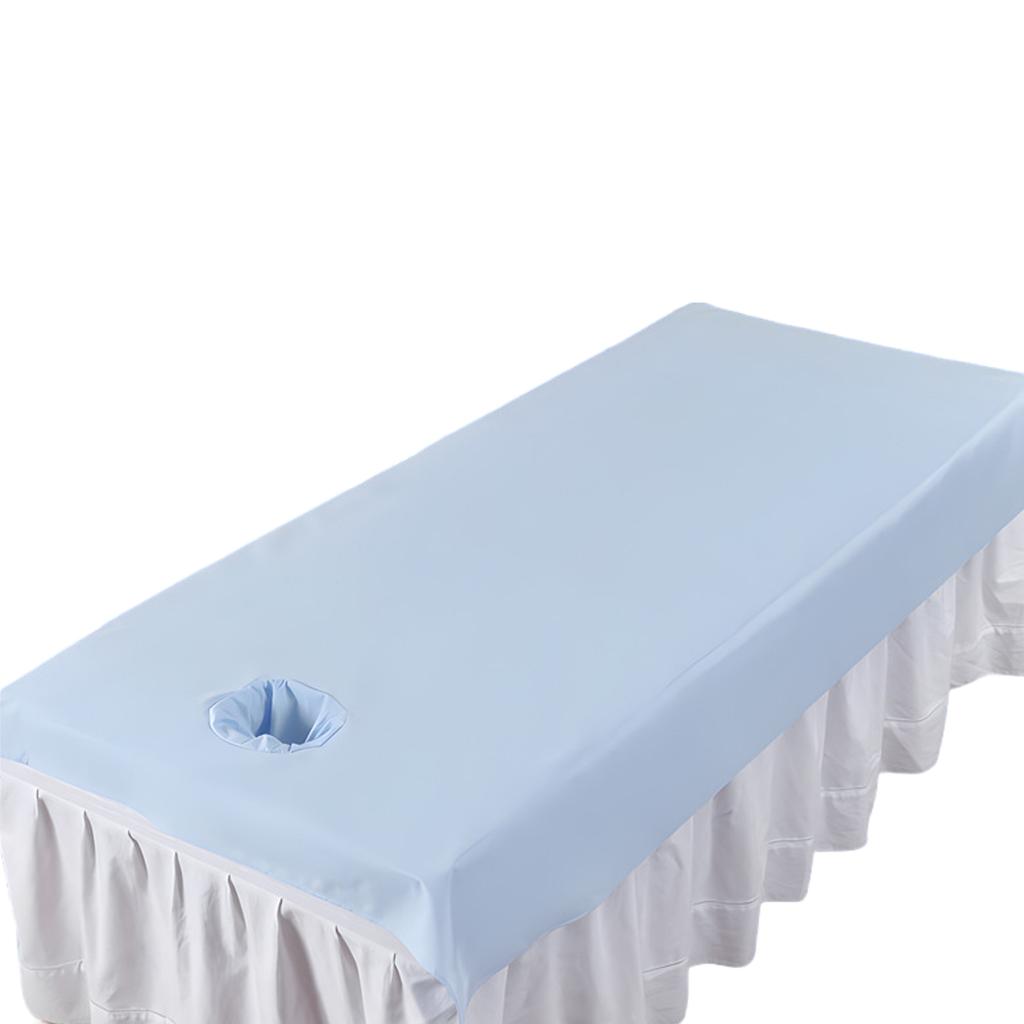 New Waterproof Oilproof Beauty Salon Bed Sheets, SPA Massage Bed Table Cover, Filmed Bedspread for Salon Barbershop withHole