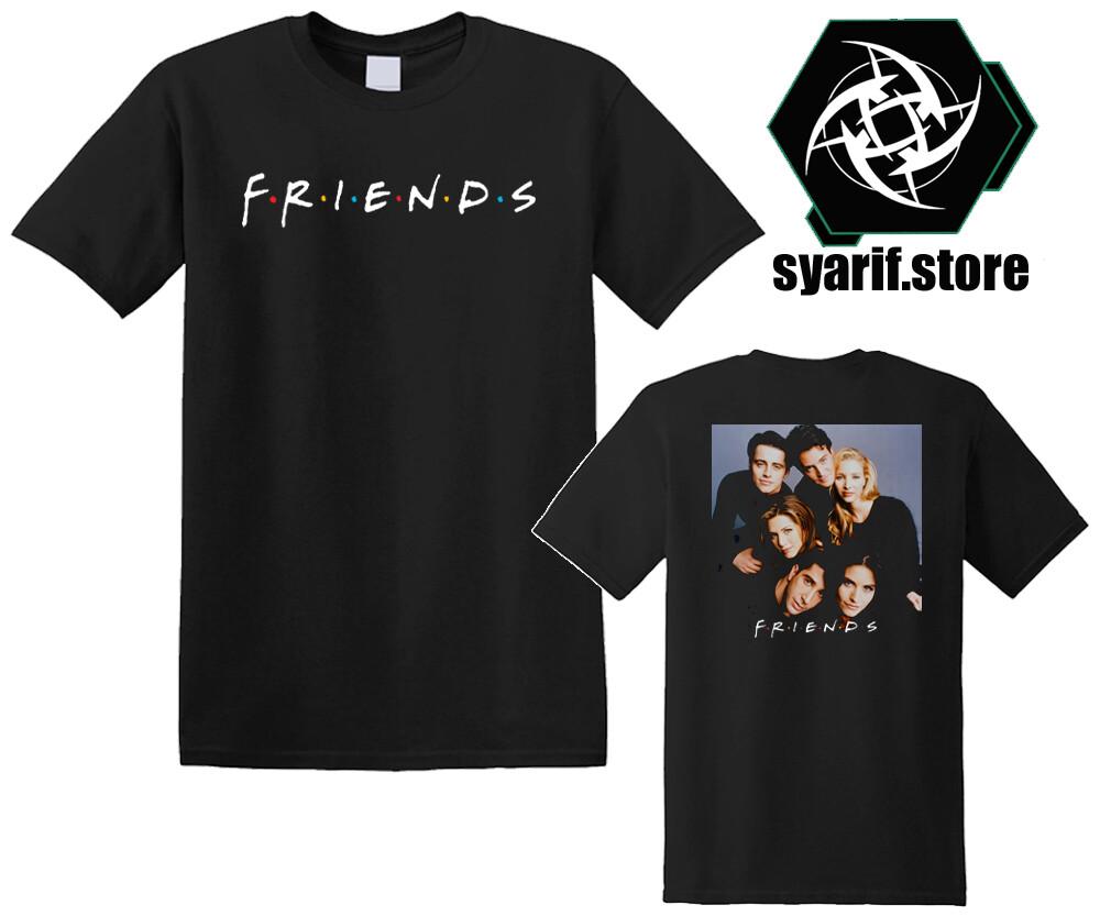 FRIENDS TV Show Men#039;s Black White Size S5XL Unisex T-Shirt S