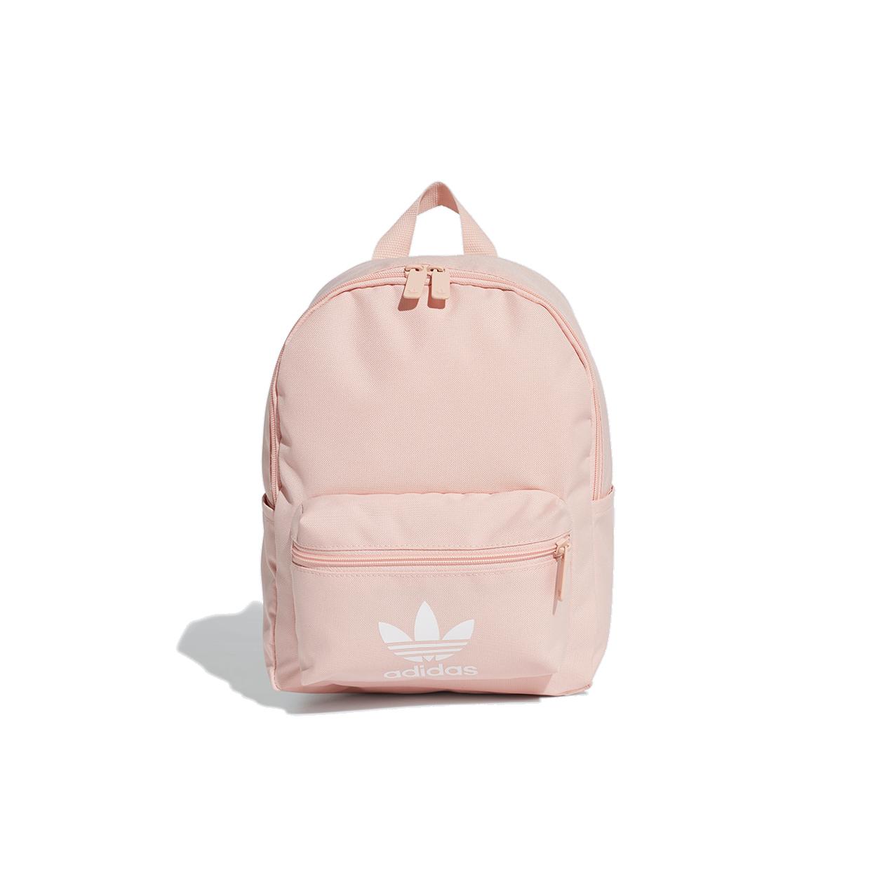 Adidas Originals Polyester Backpack Small Womens Girlish Pink One Size розовый