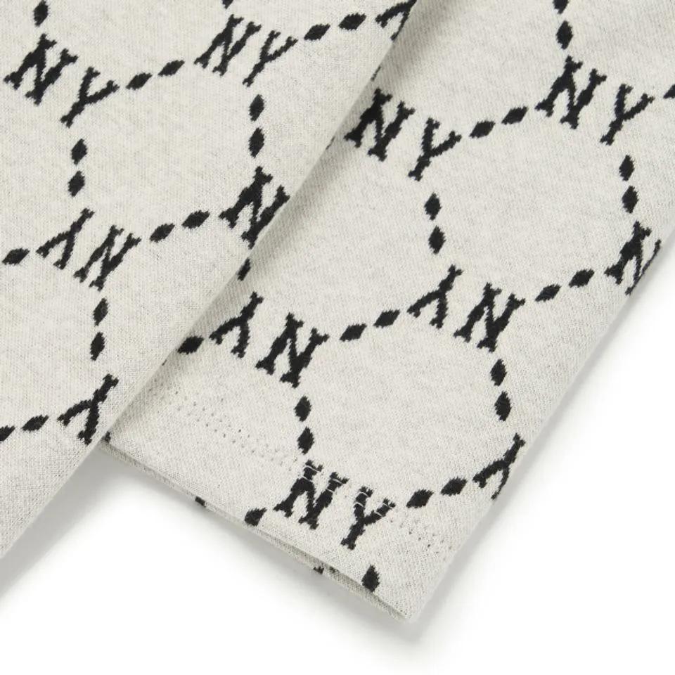 New MLB Old Flower Long Sleeved Dresses Women's White 3FOPM0124-50CRS