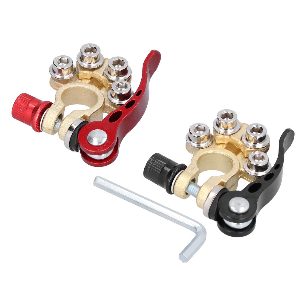 Battery Terminal 4 Way Positive Negative Car Connector Clamp for Truck Vehicle X0374