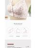 Soutien-gorge sans armatures grande taille pour femme - Coton doux, motif imprimé, style gilet