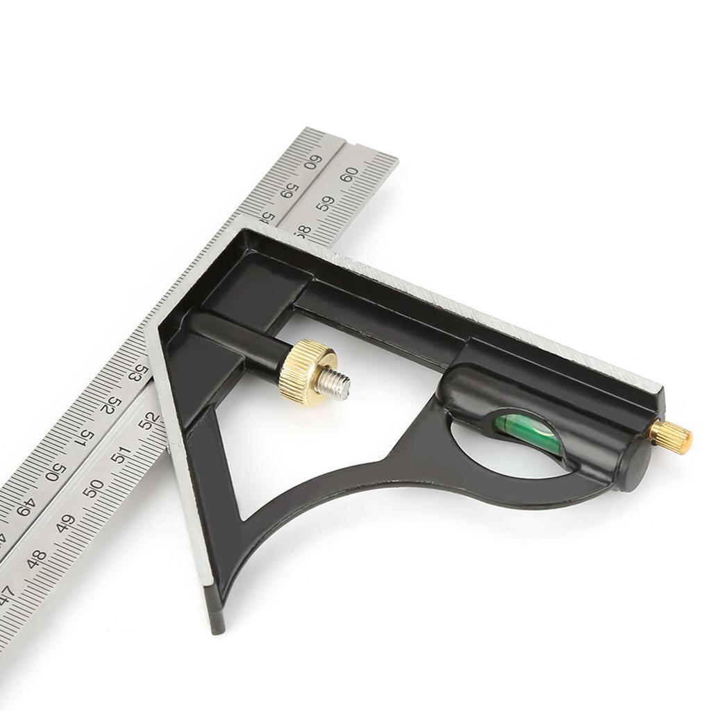 Combination   600mm Stainless Steel Carpenter   Wooden   Right Angle Deletable Engineer Multifunctional Measuring Tool