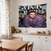 Glass Elvis Tribute Decorative Wall-Hanging Tapestry, Home Ornament for Living Room,Dorm and Fan Parties,Multi-style,celebrities,cartoons,music,sports