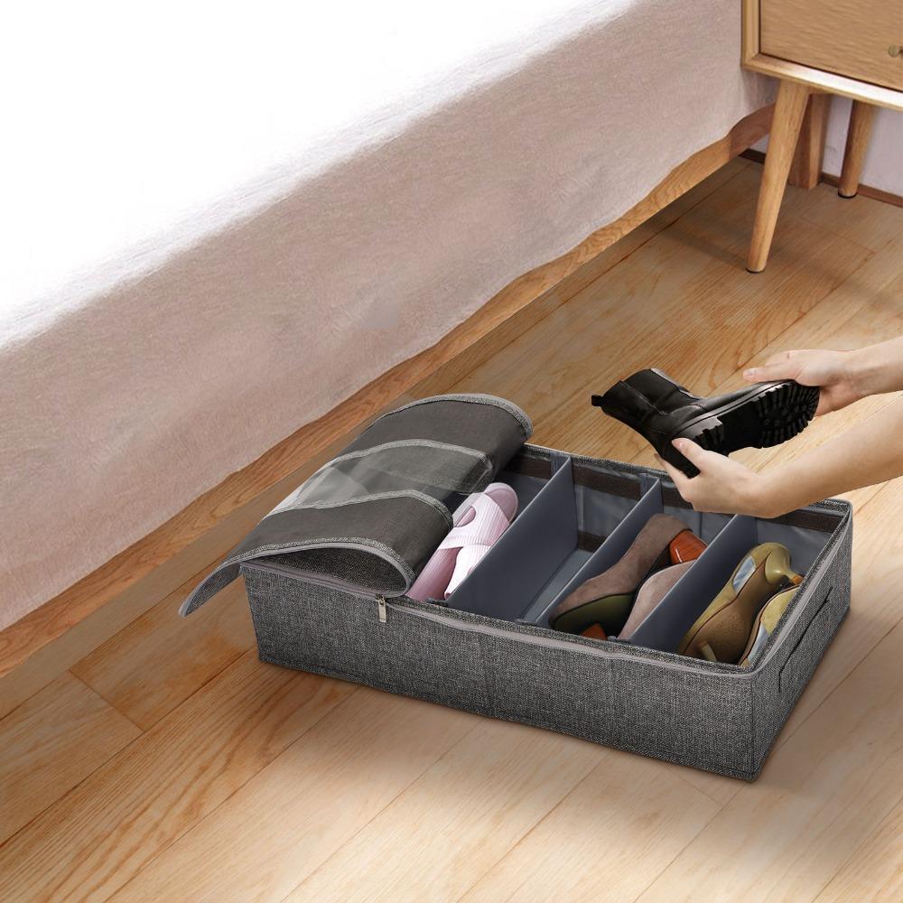 Transparent Shoe Box Washable Storage Organizer Space Saving Storage Container Home Organization
