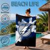 Tampa Bay Hockey Beach Towel, Super Soft Microfiber, Perfect Gift for Her/Him, Birthday, for Pool, Beach, Travel, Decor Beach Party