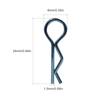 RC Body Clips Pins Rc Car Body Clips R Pins Stainless Steel Parts 6 Colors  (180Pcs)