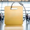 Stainless Steel Tag Keychain Lightweight Durable 1Pcs with Steel Wire Loops Luggage Keyring for Hiking Business Trip Use
