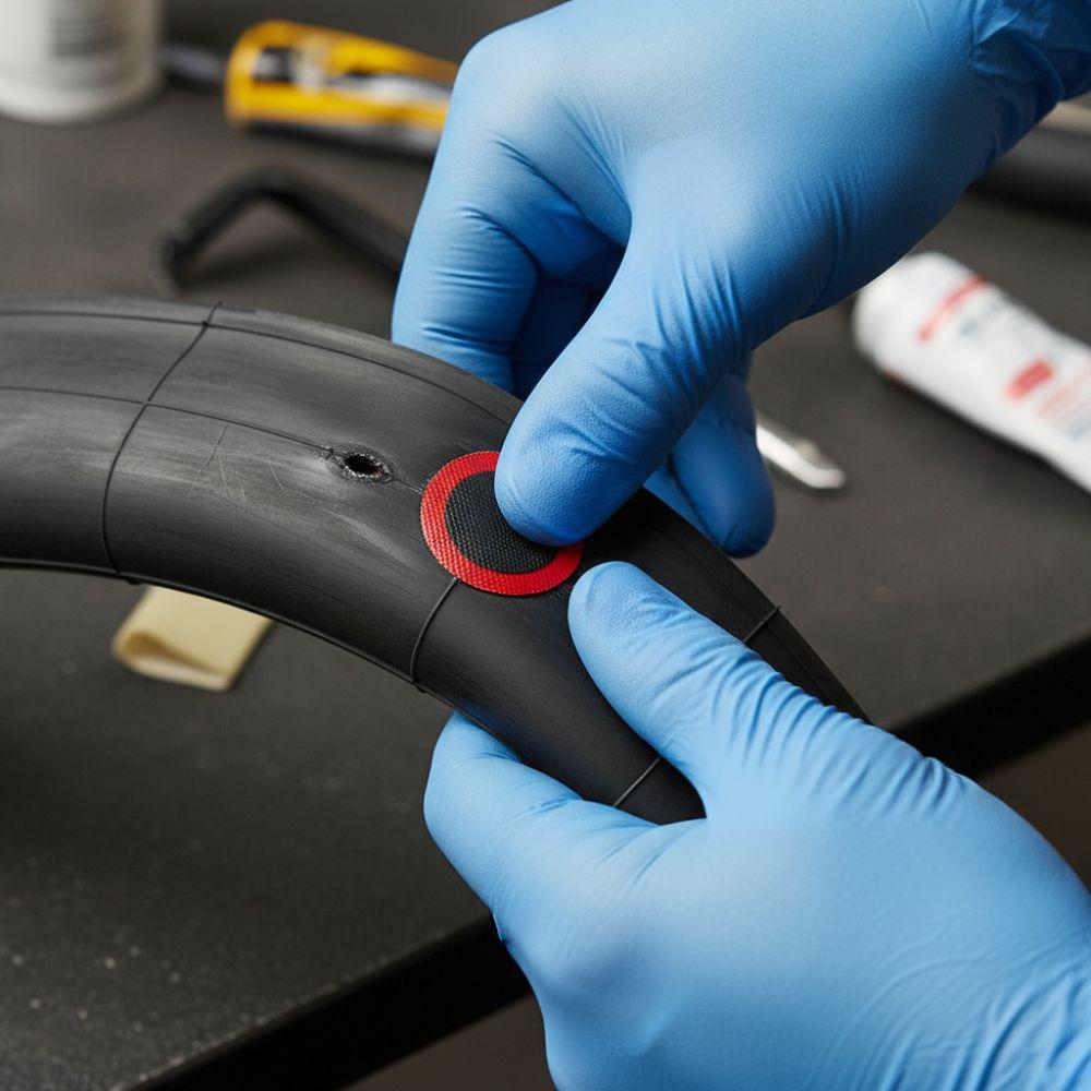 192PCS Round/ Square Bike Tire Patch Rubber Cycling Puncture Repair Patch Tube Puncture Fix