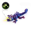 Glow In The Dark 3D Printed Chameleon Fully Articulated Fidget Animal Figurine Flexible Desk Ornament Room Decoration Gifts