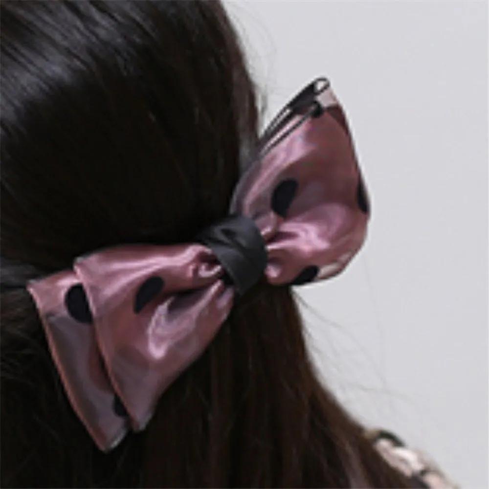 Half-up ribbon automatic pin ribbon hair clip women s half-up automatic pin short hair half-up automatic pin