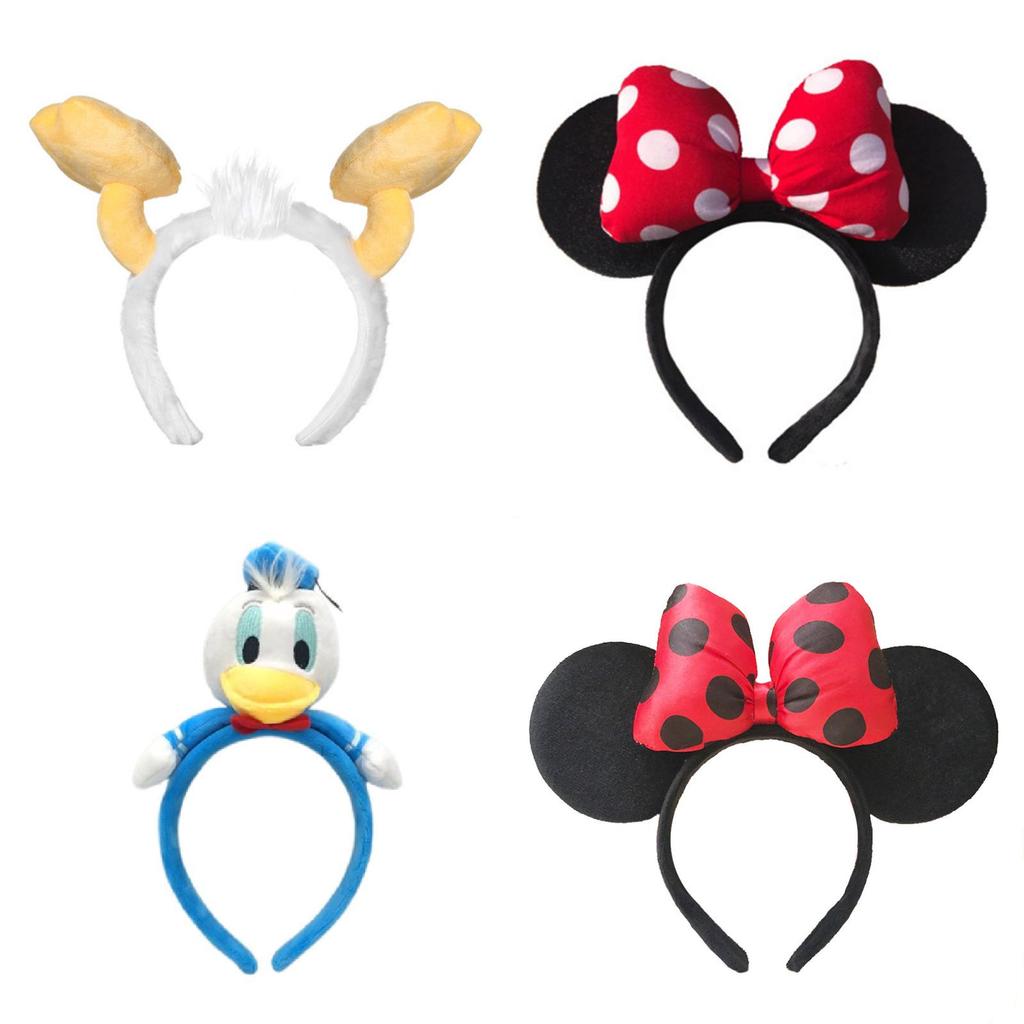 Cartoon Minnie Mickey Ear Headband For Adults And Children Cute And Sparkly Butterfly Bow Hair Accessories