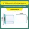 Triple-Proof Thermal Self-Adhesive Label Paper for Supermarkets, Barcodes, Shipping, and Milk Tea Stickers