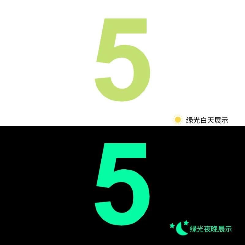 Glow In The Dark Number Sticker Luminous Digits Sticker Kids Bedroom Wall Switch Model Number Diy Decor Label Sticker Decal