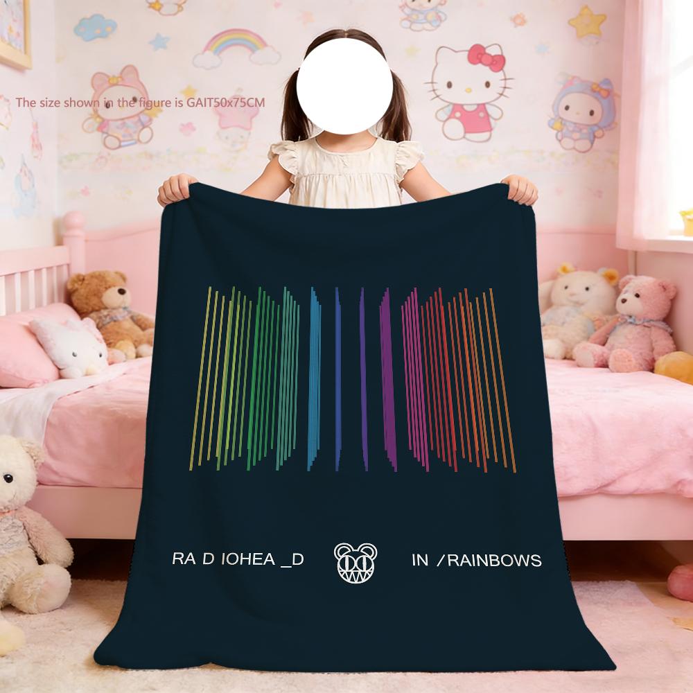 Blanket For Soft Throw Blanket for Picnic Bed R-Radiohead Sofa Home Bedroom Band Cozy Warm Comfortable