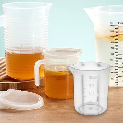 Yousheng 100 ml Messbecher Antihaft-Mehrzweck-Kunststoff-Anti-Tropf-Düse Mischbecher Laborgeräte