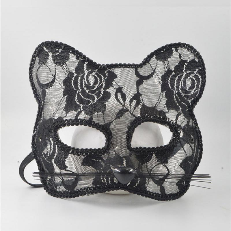 Half Face Mask Universal Design 16*15cm Household Products Halloween Decoration Props Comfortable White Party Party Supplies