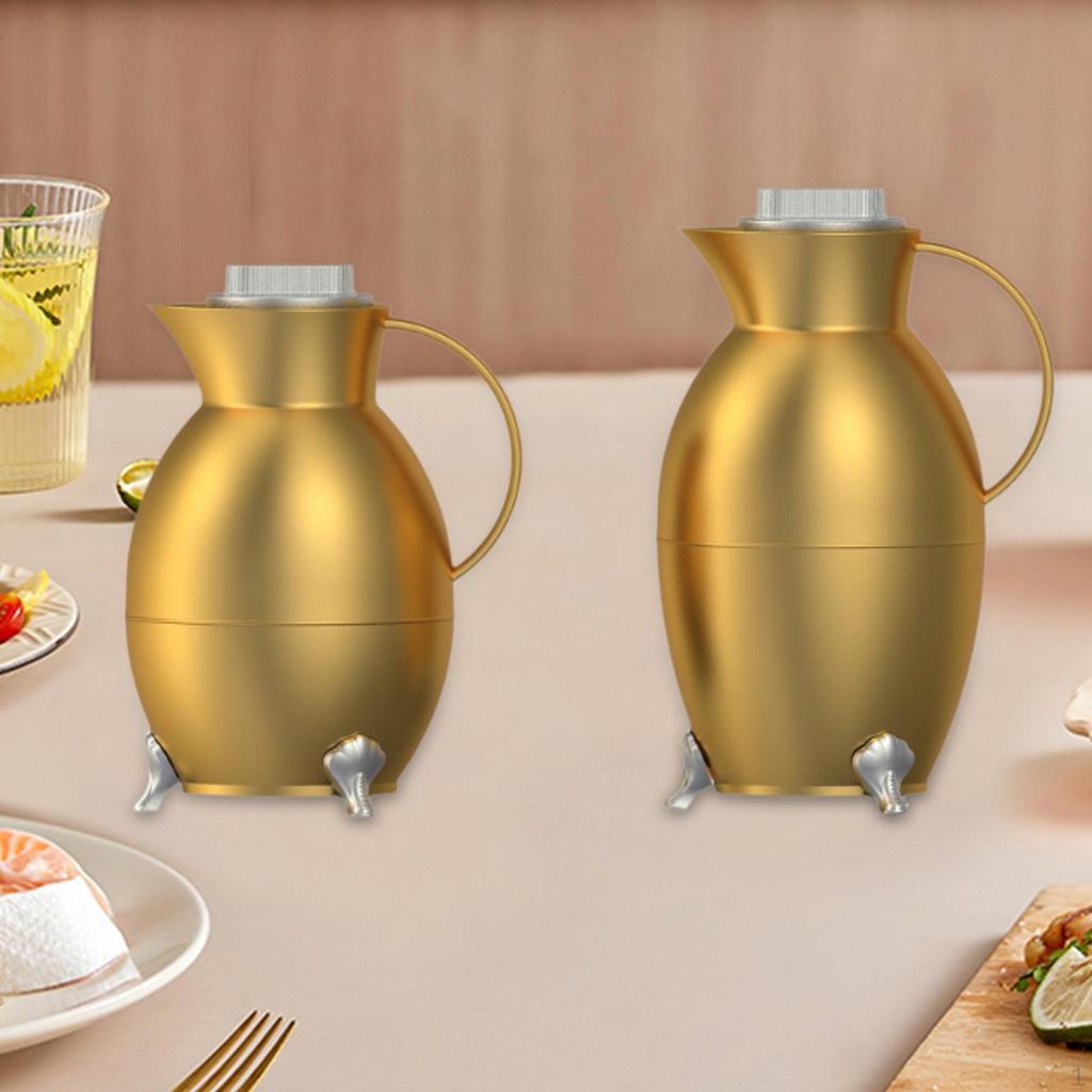 2x Insulated Coffee Carafe Tea Kettle Arab Style Leakproof Bottle Pot for Festival Eid