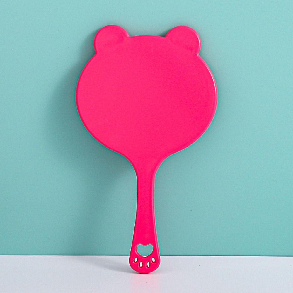 Cartoon Bärenkralle Spiegel Einzigartiger Kosmetikspiegel Tragbarer Bärenkopf Handspiegel Mädchen