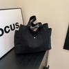 Canvas Tote Bag Large Capacity With Zipper For Commuting And Casual Daily Use
