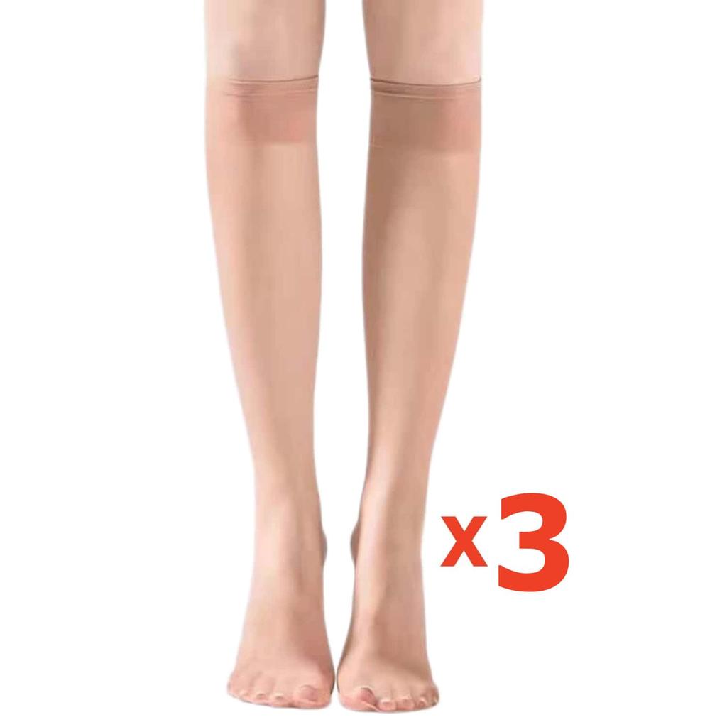 3pairs SET NEW Fashion Women's Ultra Thin Transparent Mid-Calf Glass Silk Socks Sheer Stockings for Women JK Lolita Gothic Girls