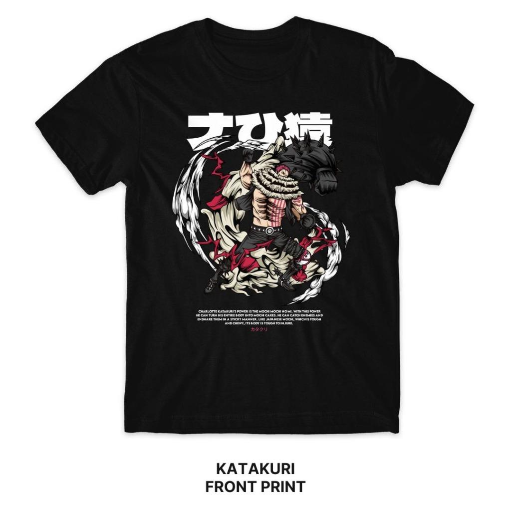 Harajuku Katakuri Anime ONE PIECE Summer T-shirt for Men Women Oversized Retro Streetwear Short Sleeves Loose Casual Comfort Y2k