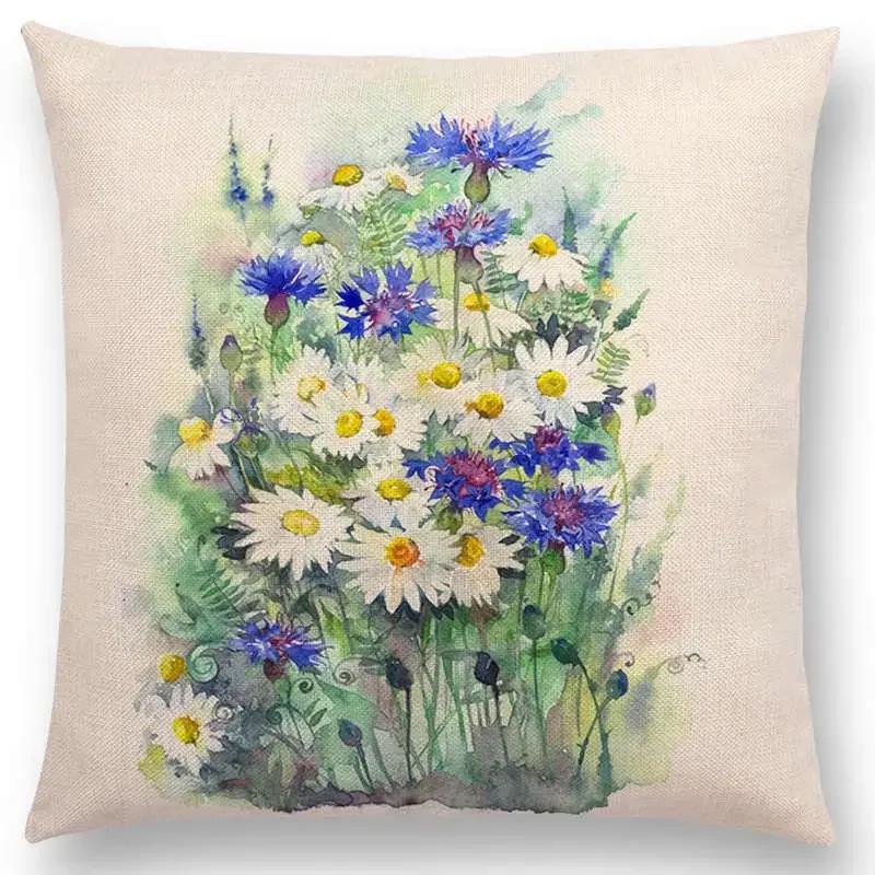 Throw Pillow Cushion Cover Flower Plant Office Lumbar Pillow Sofa Cushion  Pillow Case Cover for Sofa Bed Room Decoration