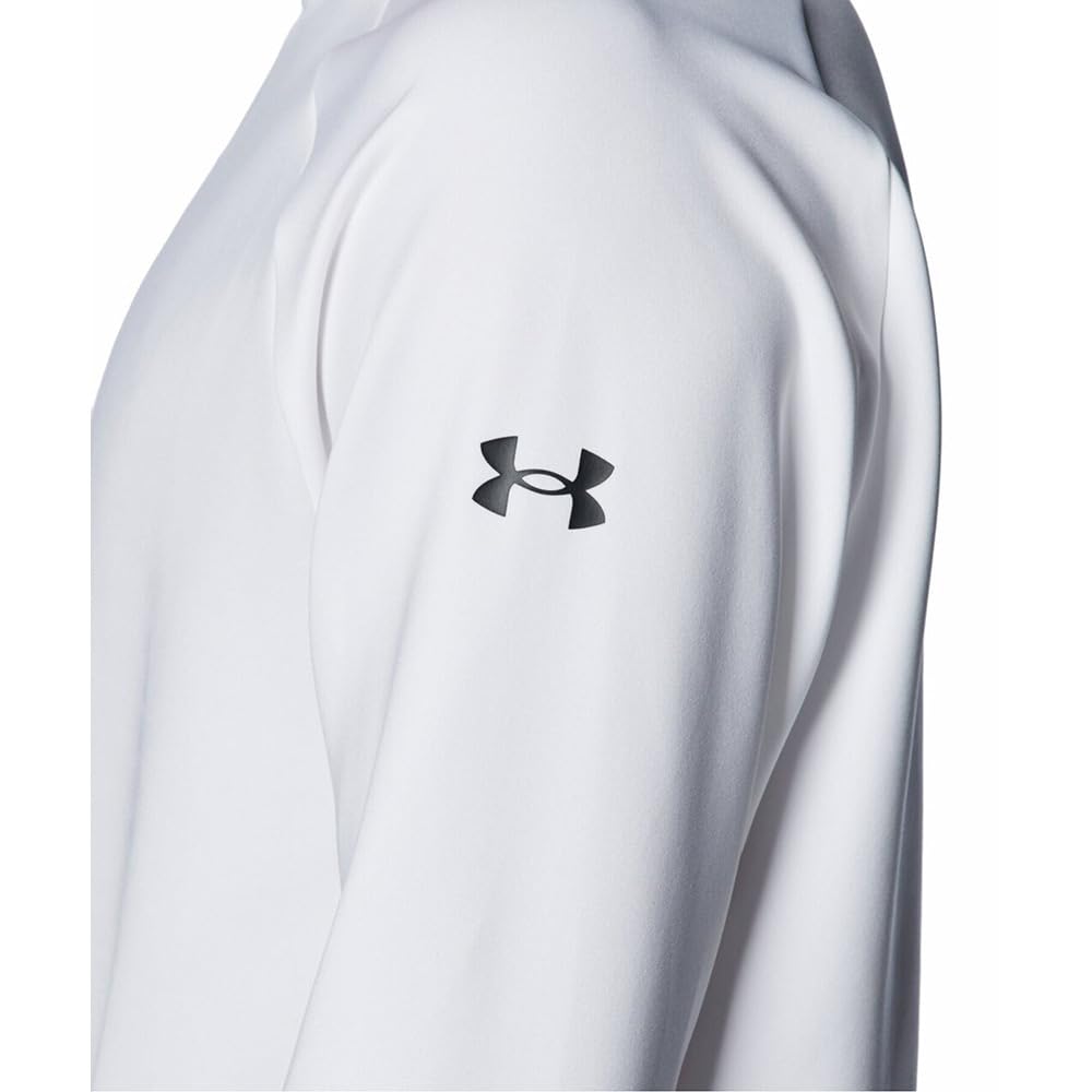 Under Armour UA Armour Knit LS Mock White Black LG Shirt, /