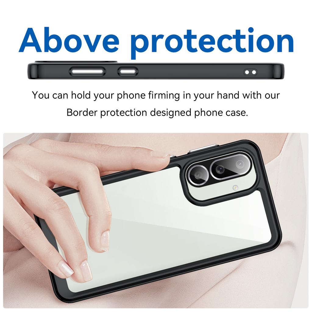 For Samsung Galaxy M56 5G/F56 5G Case TPU+Acrylic Protective Clear Phone Cover