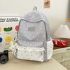 Schoolbag New Girl Lace Backpack Women's New Spring and Summer Student Schoolbag Large Capacity Cute High Value Backpack