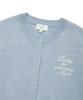 COVERNAT WOMAN Basic Round Wool Knit Cardigan Light Blue