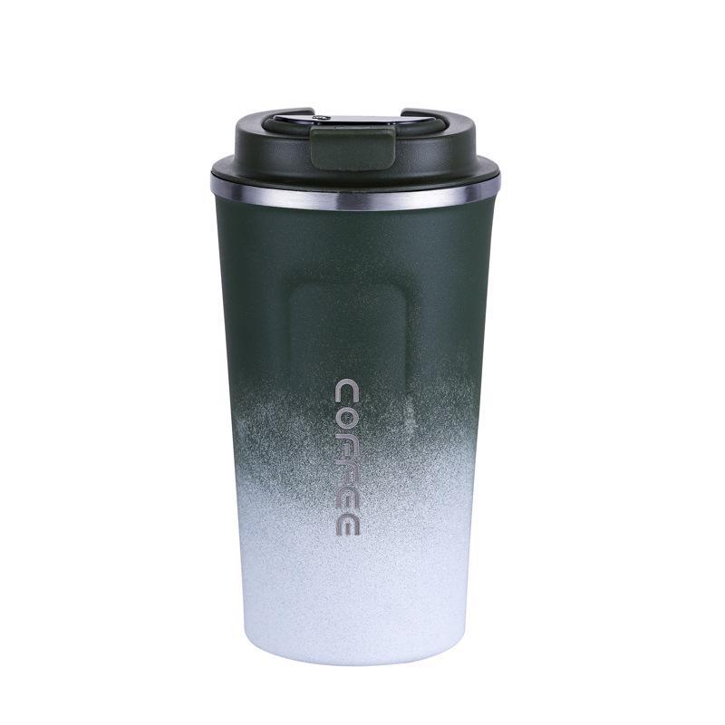 Gradient Color Smart Stainless Steel Travel Thermos Cup for Car – Portable and Stylish Water Cup for Women