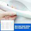 8Pcs Car Door Bowl Handle Anti-scratch Clear Protection Film Sticker Decoration