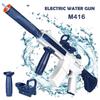 M416 Large Capacity Electric Water Gun Fully Automatic Shooting Toy Summer Water Gun Battle Beach Outdoor Entertainment ChildToy