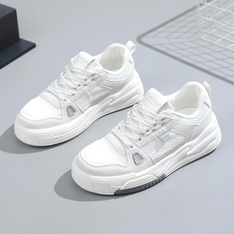 

[Customized] RM1506-1 new breathable height-increasing little white shoes for women s 2025 spring and summer thick-soled explosion, versatile luck 35