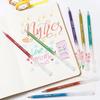 12 Colors Glitter Gel Pens 1.0Mm Color Gel Pen For School Office Coloring Book Journals Drawing Doodling Art Marker Pen