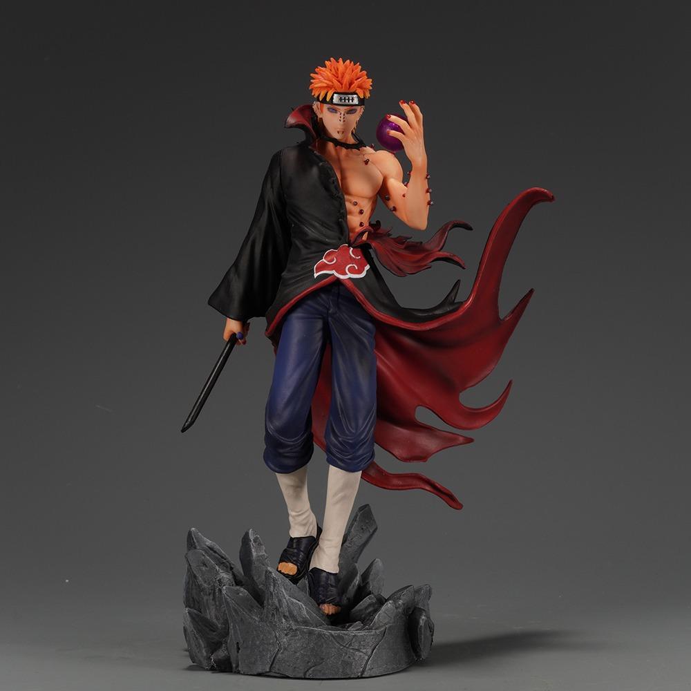 24 Cm Naruto PVC Hand-made Hundred Ninja Pain GK Statue Model Toy Anime Character Collection Desktop Ornaments Doll Gift