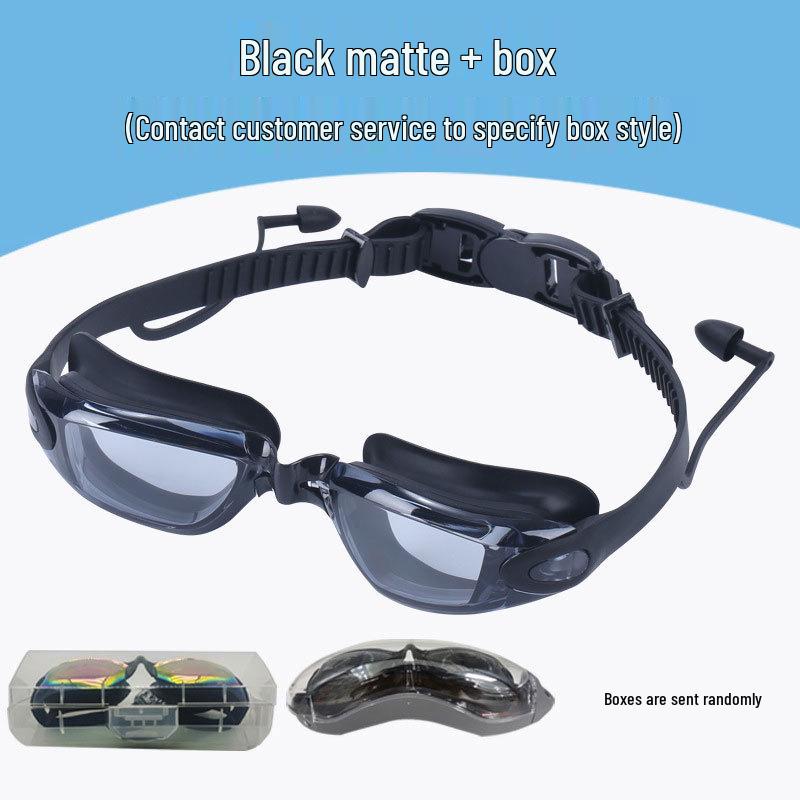 High-Definition Waterproof Anti-Fog Prescription Swimming Goggles for Adults