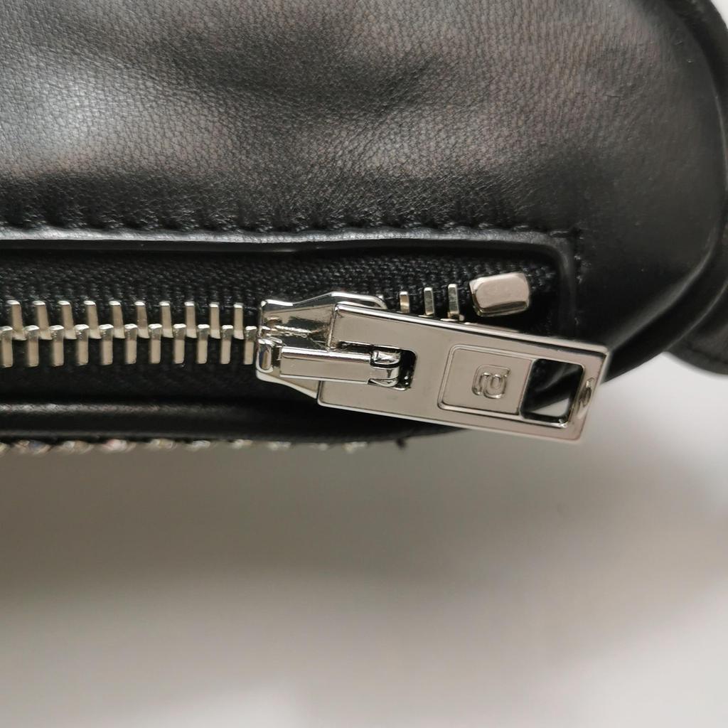 [Gebraucht] Attica Serie Verstellbare Strassstein-Kette Interne Leder-Logo-Verzierung Rindsleder und Schaffell Mini-Schultertasche Crossb - Ausgezeichnet #1JYQ1X4
