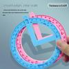 Multi-Functional Protractor Set for Elementary Schools: Demonstrates Right, Acute & Obtuse Angles
