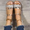 Gold Silver Platform Sandals Women 2025 Summer Thick Heeled Wedges Sandals Woman Plus Size 43 Ankle Strap Gladiator Sandalias