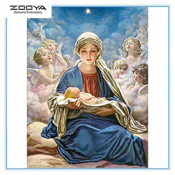 

ZOOYA DIY 5D Полный дрель Алмазная картина Религия Вышивка Крестом Мозаика Главная Деко Подарок